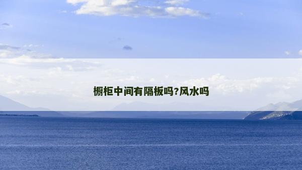 橱柜中间有隔板吗?风水吗