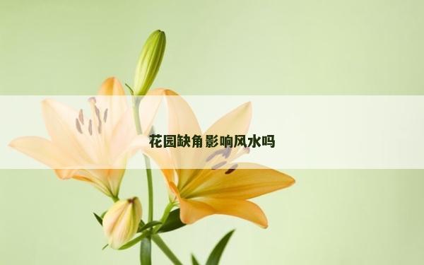 花园缺角影响风水吗