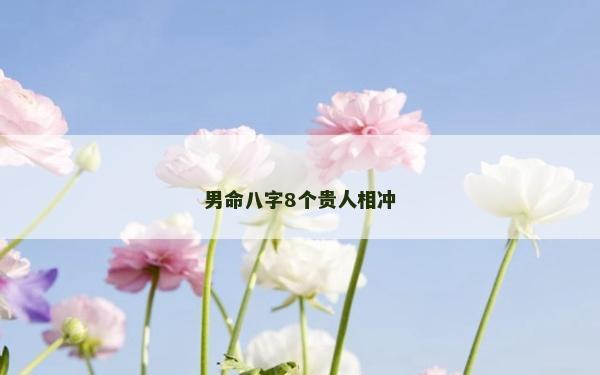 男命八字8个贵人相冲
