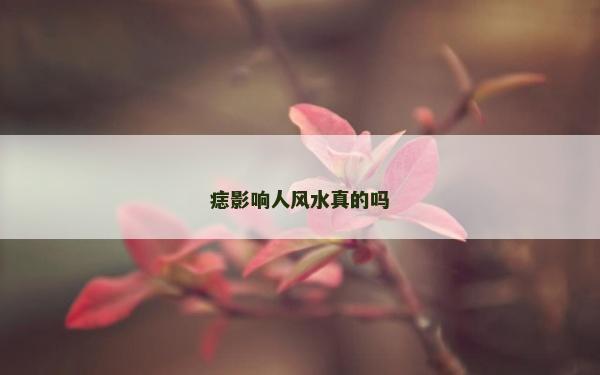 痣影响人风水真的吗