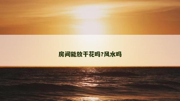 房间能放干花吗?风水吗