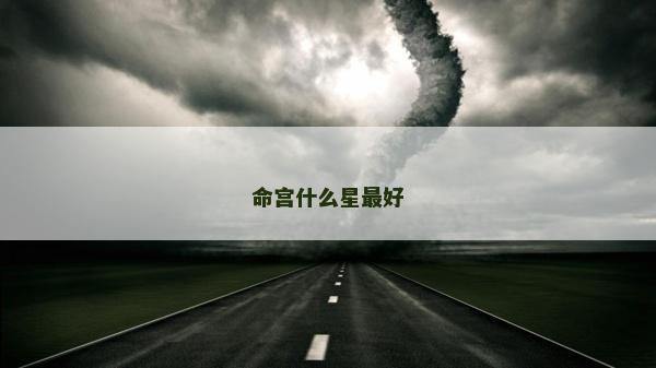 命宫什么星最好
