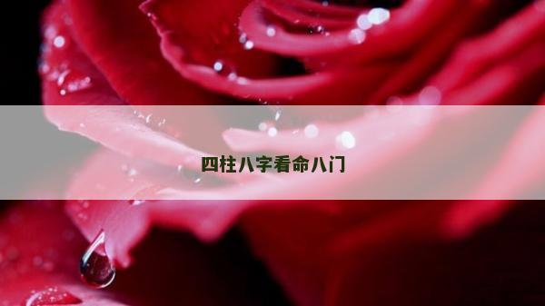 四柱八字看命八门