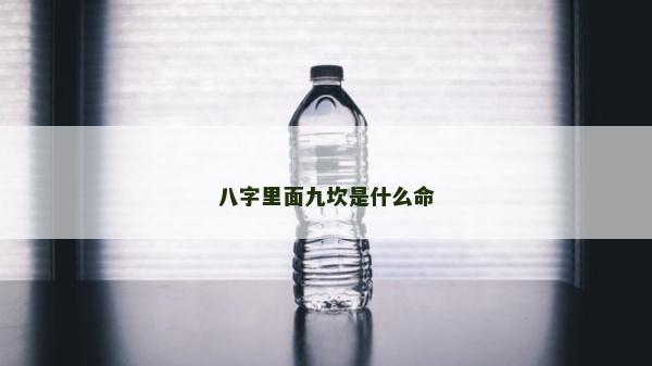 八字里面九坎是什么命