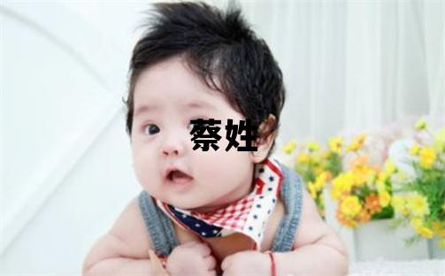 蔡姓有诗意的男宝宝名字