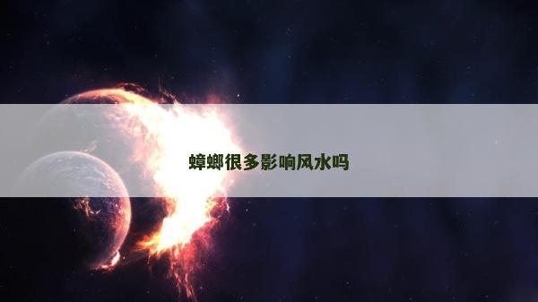 蟑螂很多影响风水吗