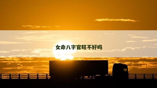 女命八字官旺不好吗