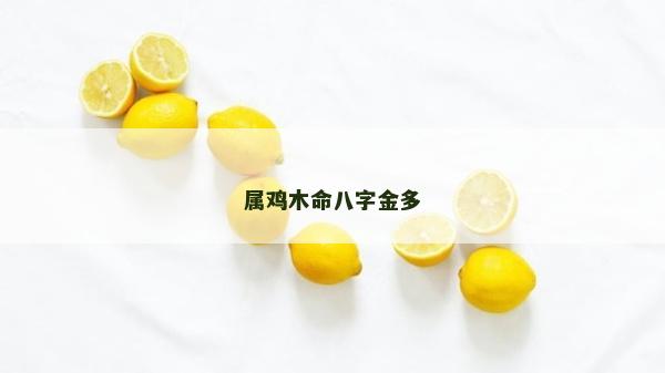 属鸡木命八字金多
