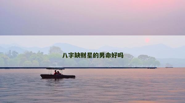 八字缺财星的男命好吗