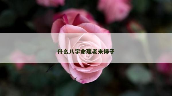 什么八字命理老来得子