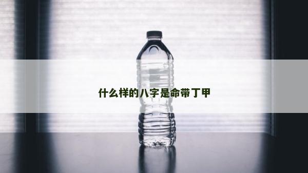 什么样的八字是命带丁甲