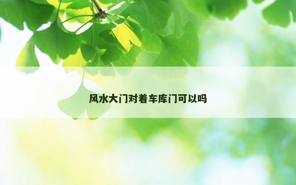 风水大门对着车库门可以吗
