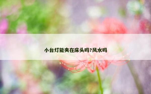 小台灯能夹在床头吗?风水吗