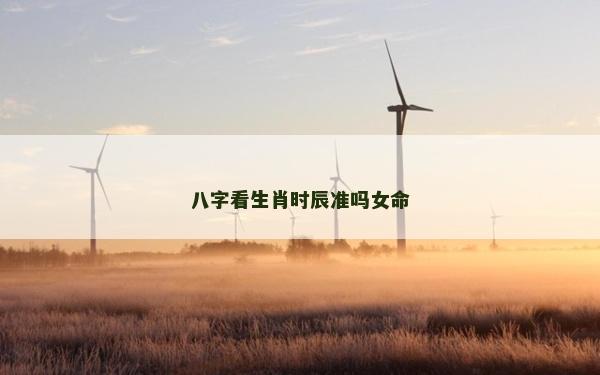 八字看生肖时辰准吗女命