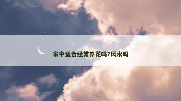 家中适合经常养花吗?风水吗