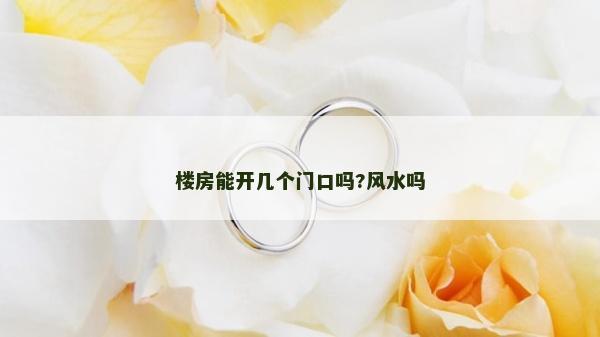 楼房能开几个门口吗?风水吗