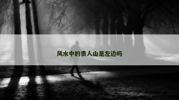 风水中的贵人山是左边吗