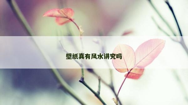 壁纸真有风水讲究吗