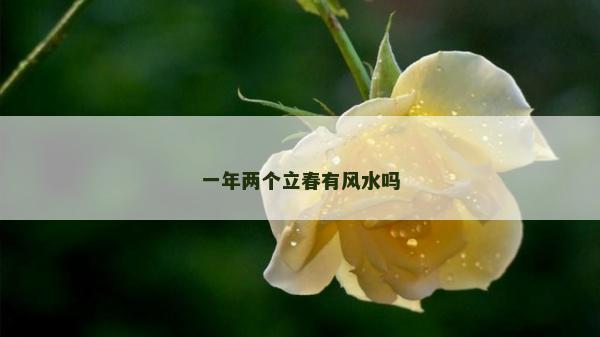 一年两个立春有风水吗