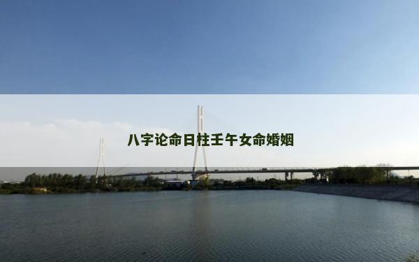 八字论命日柱壬午女命婚姻