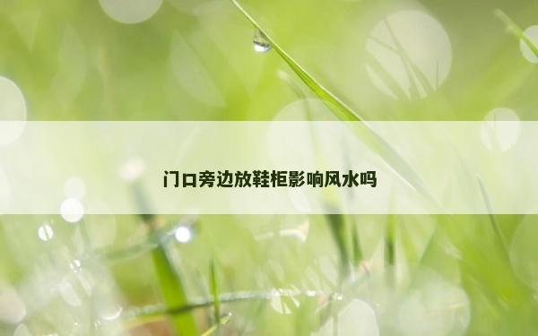 门口旁边放鞋柜影响风水吗