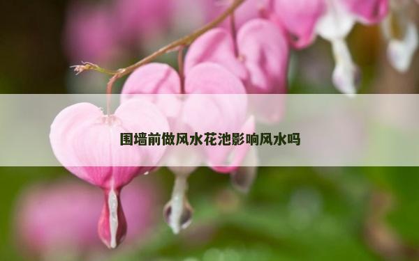 围墙前做风水花池影响风水吗