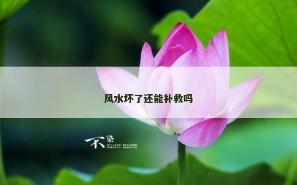 风水坏了还能补救吗