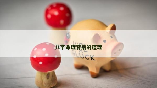 八字命理背后的道理