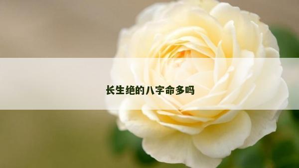 长生绝的八字命多吗