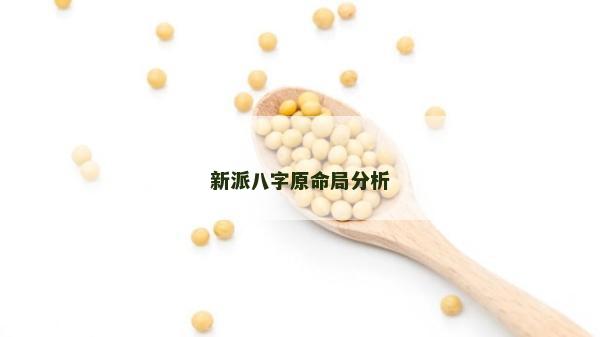 新派八字原命局分析