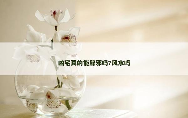 凶宅真的能辟邪吗?风水吗