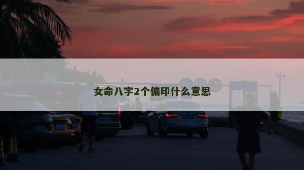 女命八字2个偏印什么意思