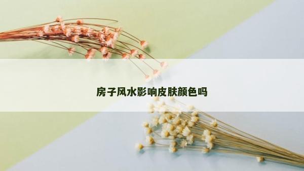 房子风水影响皮肤颜色吗