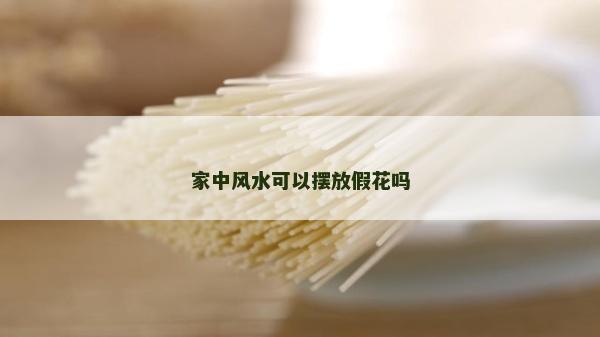 家中风水可以摆放假花吗