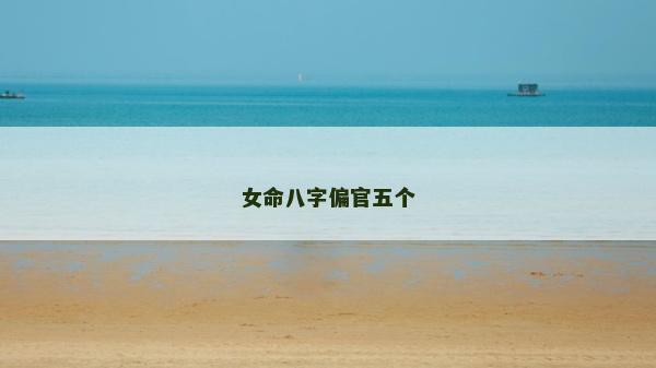 女命八字偏官五个