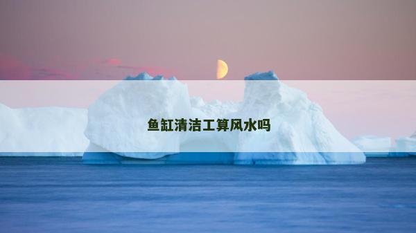 鱼缸清洁工算风水吗