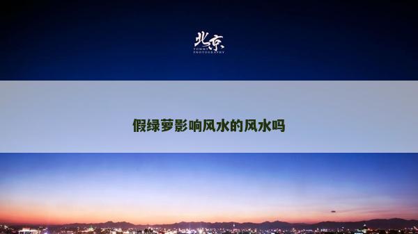 假绿萝影响风水的风水吗