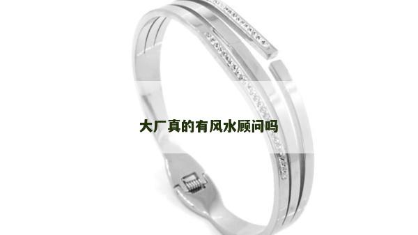 大厂真的有风水顾问吗