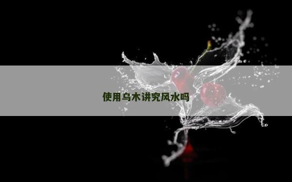 使用乌木讲究风水吗
