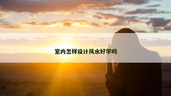室内怎样设计风水好学吗