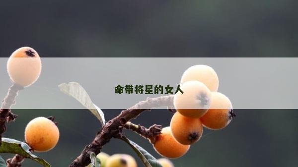 命带将星的女人