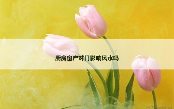 厨房窗户对门影响风水吗