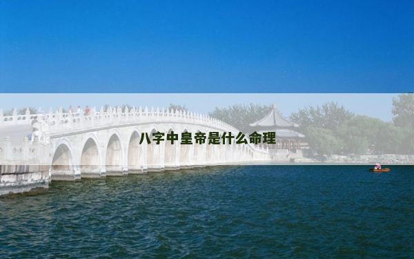 八字中皇帝是什么命理