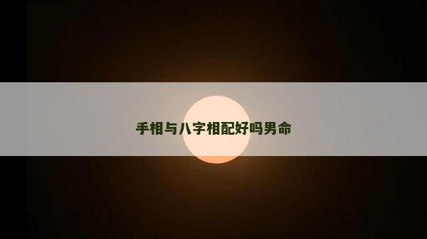 手相与八字相配好吗男命