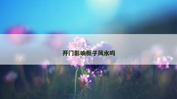 开门影响柜子风水吗