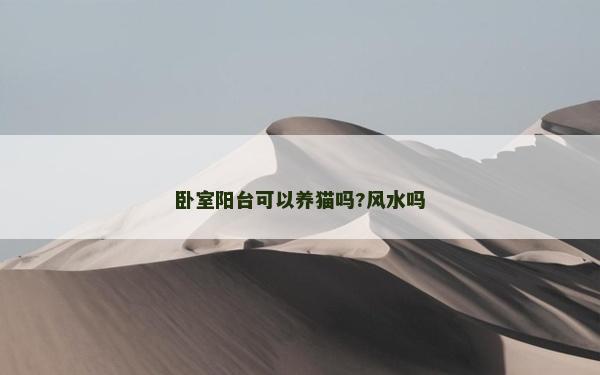 卧室阳台可以养猫吗?风水吗