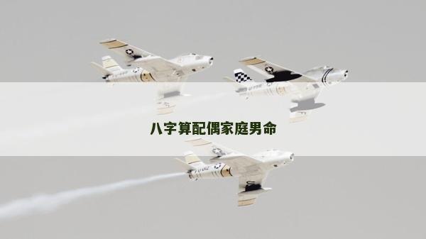 八字算配偶家庭男命