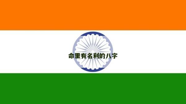 命里有名利的八字