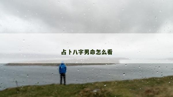 占卜八字男命怎么看