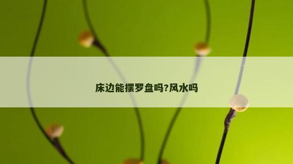 床边能摆罗盘吗?风水吗